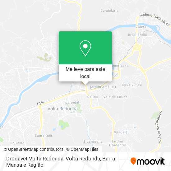 Drogavet Volta Redonda mapa