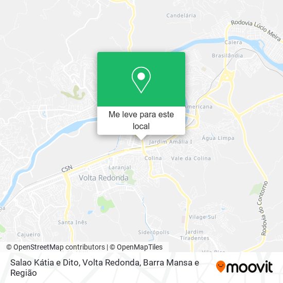 Salao Kátia e Dito mapa