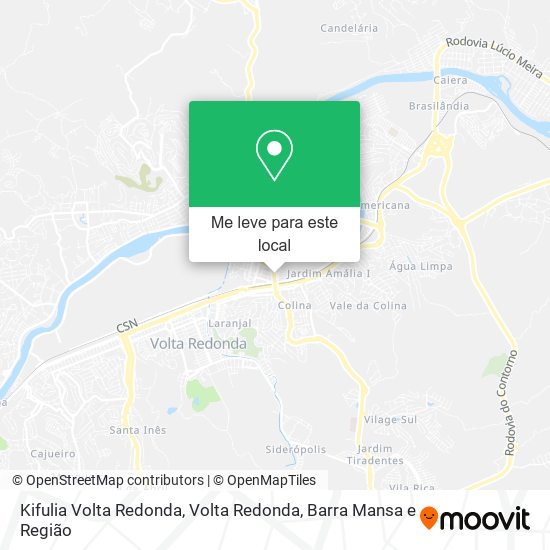 Kifulia Volta Redonda mapa