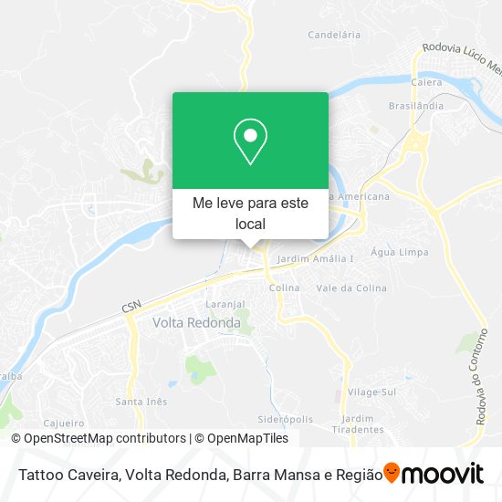 Tattoo Caveira mapa