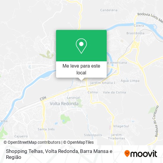 Shopping Telhas mapa