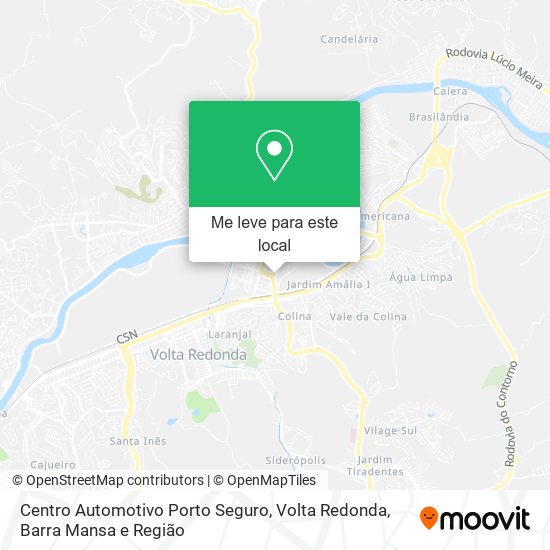 Centro Automotivo Porto Seguro mapa