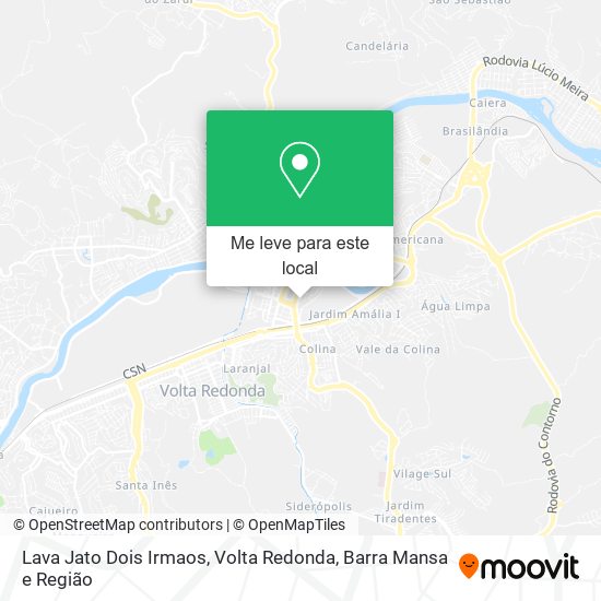 Lava Jato Dois Irmaos mapa