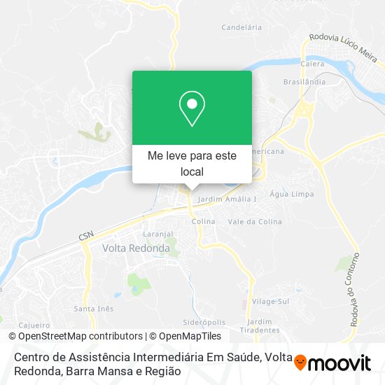 Centro de Assistência Intermediária Em Saúde mapa