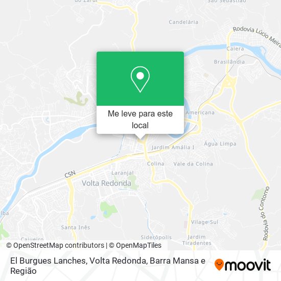 El Burgues Lanches mapa
