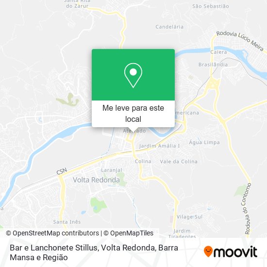 Bar e Lanchonete Stillus mapa