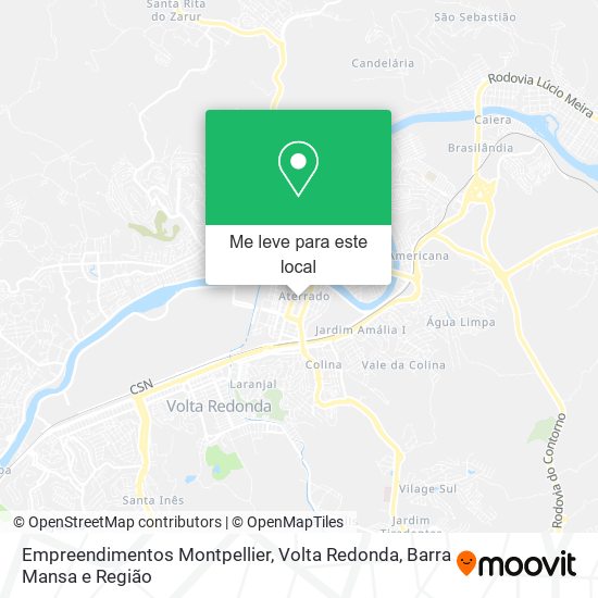 Empreendimentos Montpellier mapa