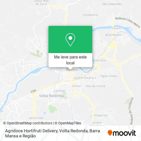 Agridoce Hortifruti Delivery mapa