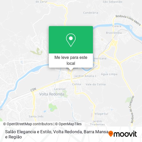 Salão Elegancia e Estilo mapa