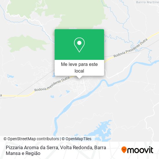 Pizzaria Aroma da Serra mapa