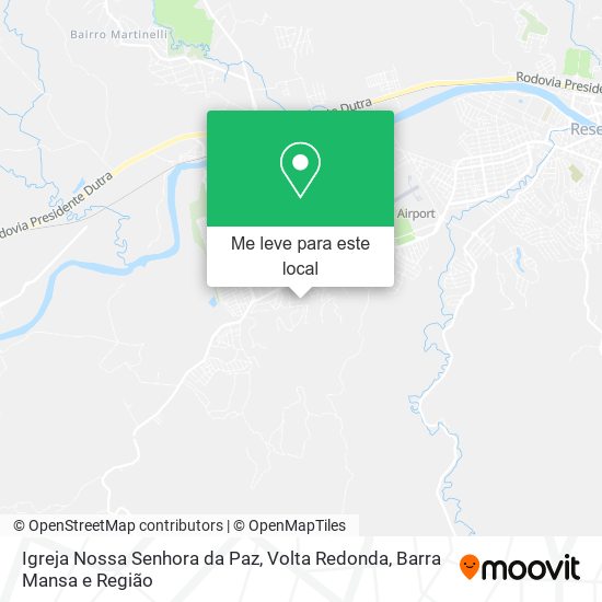 Igreja Nossa Senhora da Paz mapa
