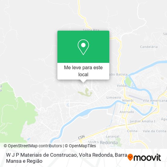 W J P Materiais de Construcao mapa