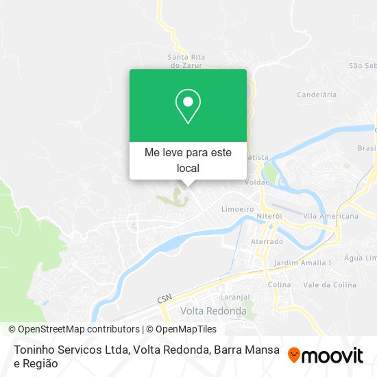 Toninho Servicos Ltda mapa