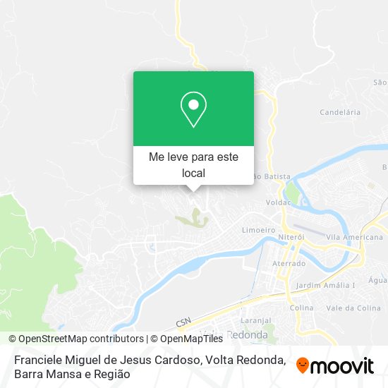 Franciele Miguel de Jesus Cardoso mapa