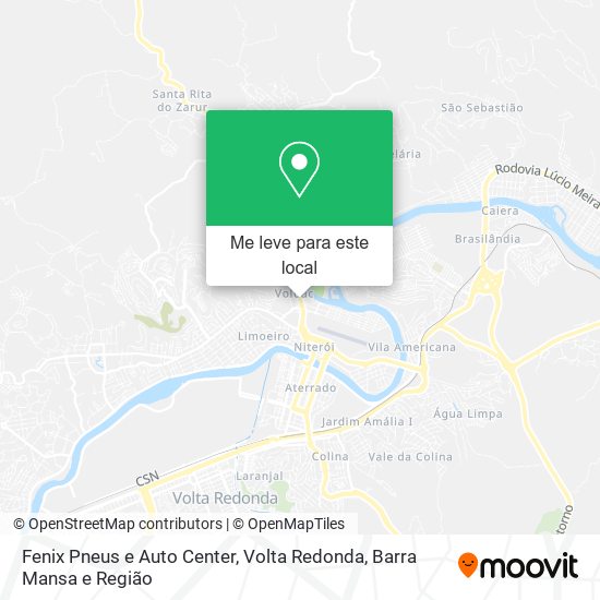 Fenix Pneus e Auto Center mapa