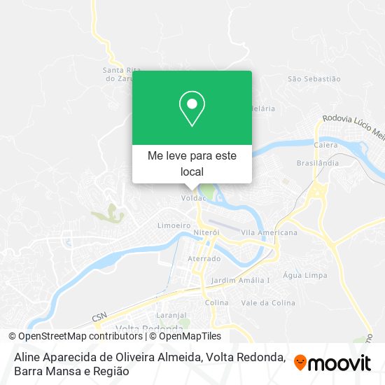 Aline Aparecida de Oliveira Almeida mapa