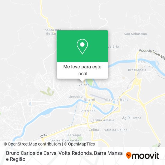 Bruno Carlos de Carva mapa