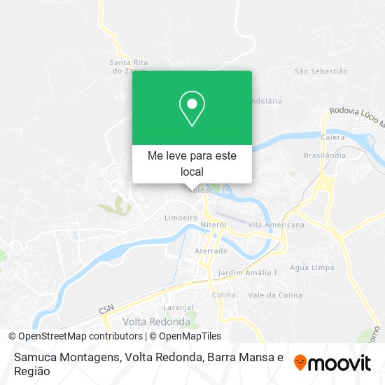 Samuca Montagens mapa