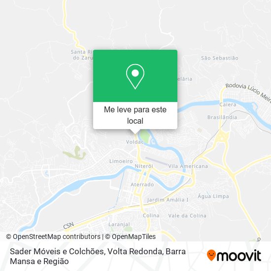 Sader Móveis e Colchões mapa