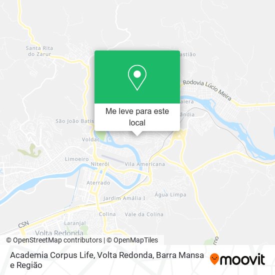 Academia Corpus Life mapa