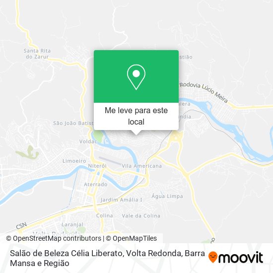 Salão de Beleza Célia Liberato mapa