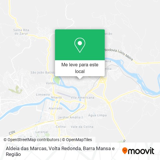 Aldeia das Marcas mapa