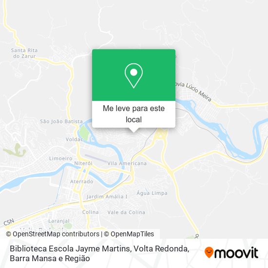 Biblioteca Escola Jayme Martins mapa
