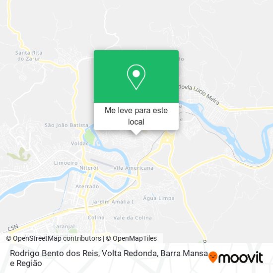Rodrigo Bento dos Reis mapa