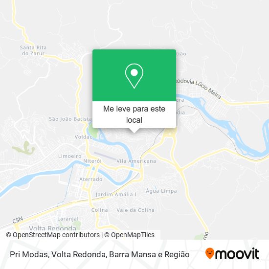 Pri Modas mapa