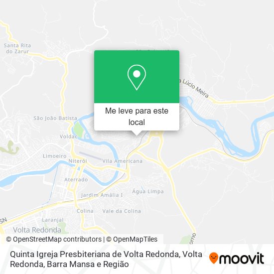 Quinta Igreja Presbiteriana de Volta Redonda mapa