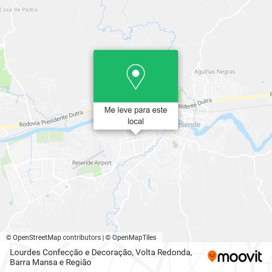 Lourdes Confecção e Decoração mapa