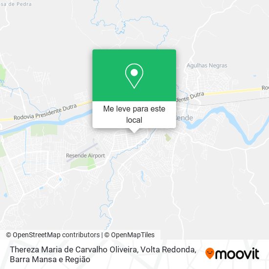 Thereza Maria de Carvalho Oliveira mapa