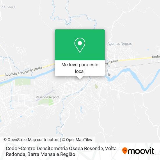 Cedor-Centro Densitometria Óssea Resende mapa