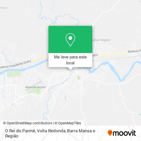 O Rei do Parmê mapa