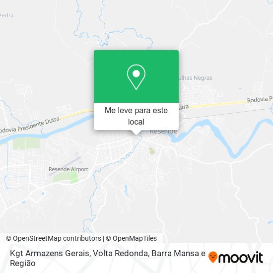 Kgt Armazens Gerais mapa