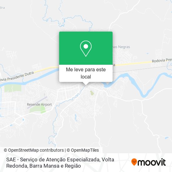 SAE - Serviço de Atenção Especializada mapa