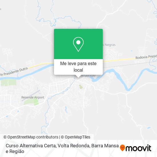 Curso Alternativa Certa mapa