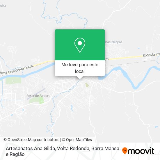 Artesanatos Ana Gilda mapa
