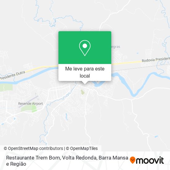 Restaurante Trem Bom mapa
