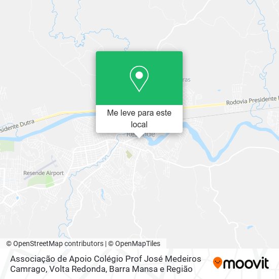Associação de Apoio Colégio Prof José Medeiros Camrago mapa