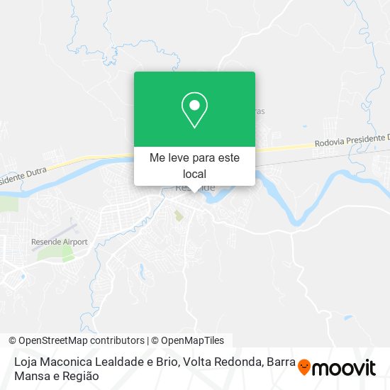 Loja Maconica Lealdade e Brio mapa