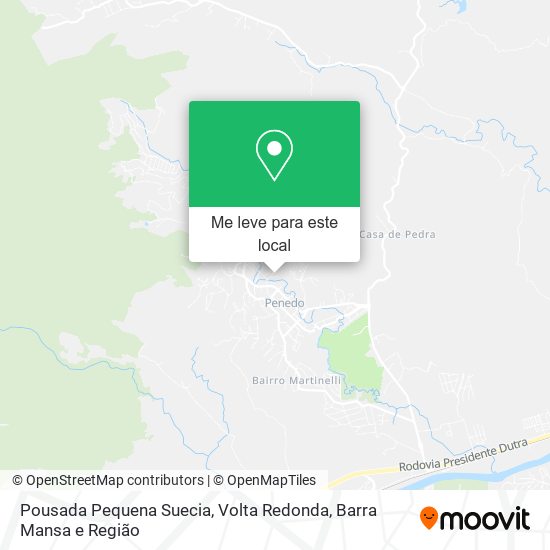 Pousada Pequena Suecia mapa