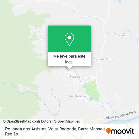 Pousada dos Artistas mapa