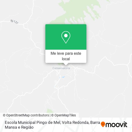 Escola Municipal Pingo de Mel mapa