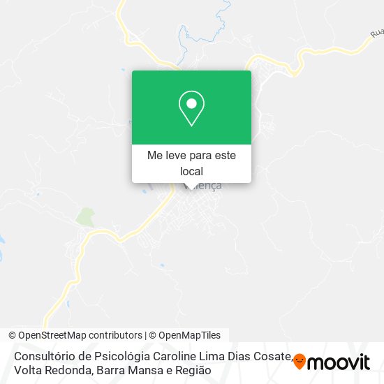 Consultório de Psicológia Caroline Lima Dias Cosate mapa