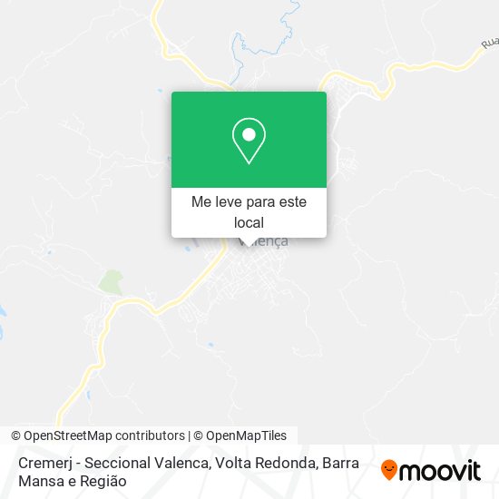 Cremerj - Seccional Valenca mapa