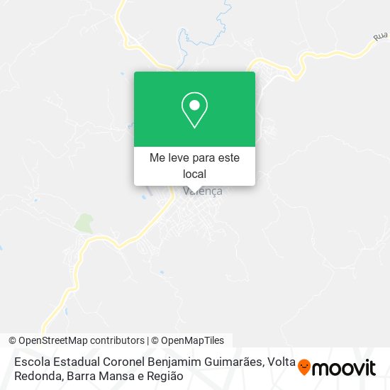 Escola Estadual Coronel Benjamim Guimarães mapa
