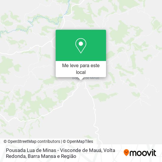 Pousada Lua de Minas - Visconde de Mauá mapa