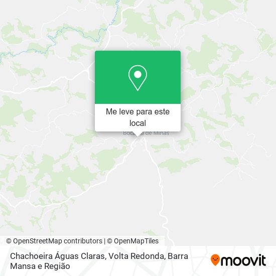 Chachoeira Águas Claras mapa