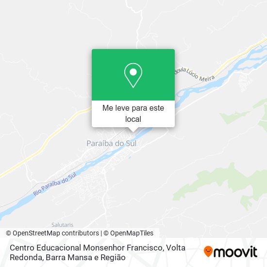 Centro Educacional Monsenhor Francisco mapa